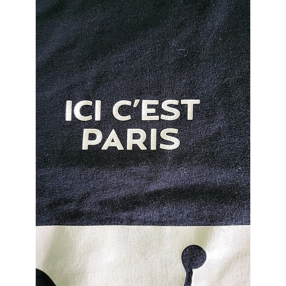 Nike Air Jordan Wordmark Ici C'est Paris Saint Germain Shirt Men size Medium - Picture 5 of 7